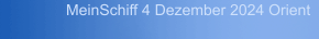 MeinSchiff 4 Dezember 2024 Orient